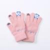 Jacquard Imitation Mink Fingertip Bear Touch Screen Fashion Warm Winter Gloves Cartoon Cute Split Finger Touch Screen Hand