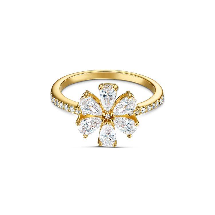 Swarovski Botanical Flower Ring Women rings Gold 5535798 55