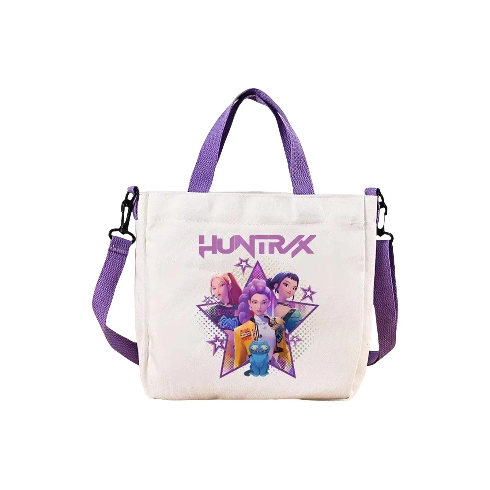 Girls Group Poster Printed Canvas Bag Fan Support Zipper Handbag Women s Bag One Size 990₽
