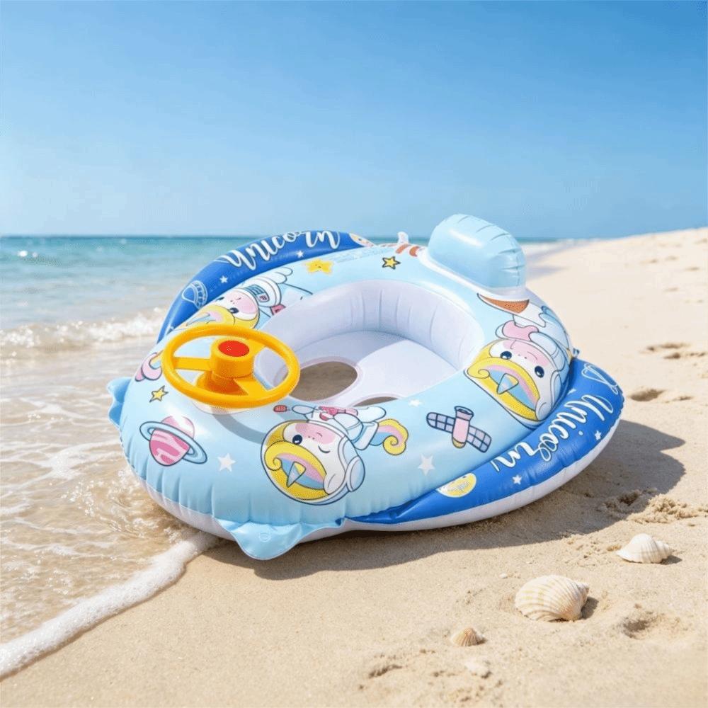 Inflatable Swimming Ring Cartoon Design Pool Float Water Toys Swimming Float  Outdoor Pool
