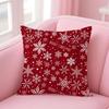 Celebrate Art Christmas Day Print Cushion Cover Pillow Case Soft Skin Friendly Fabric  Concealed Zipper