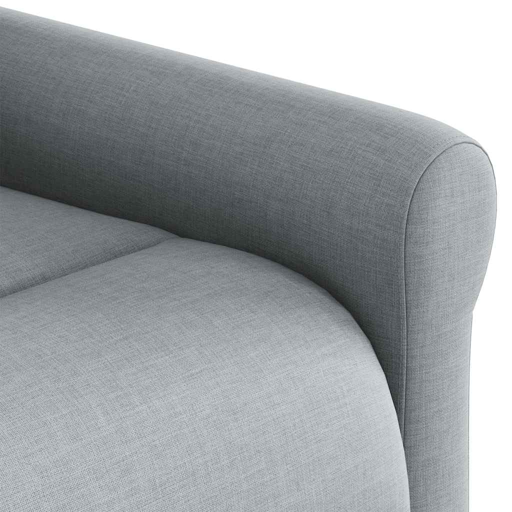 Relaxation Armchair Light Grey Fabric