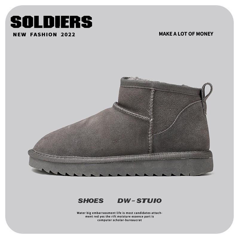 

Супер юань толстоподошвенные маффины ледовые ботинки женские 2025 новые увеличивающие рост, с напуском и утолщенным мехом теплые интегрированные короткие хлопковые ботинки 40