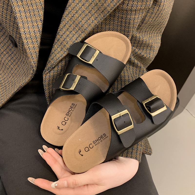 Soft-soled Slippers Women's Summer Retro Thick-soled Cool Slippers Beach Sandals