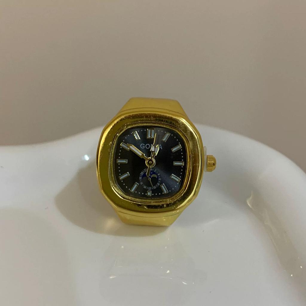 Hot Sales New Fashion Personality Rings Creative Alloy Watches Rings for Women Men Couple Rings Party Jewelry Accessories Gifts