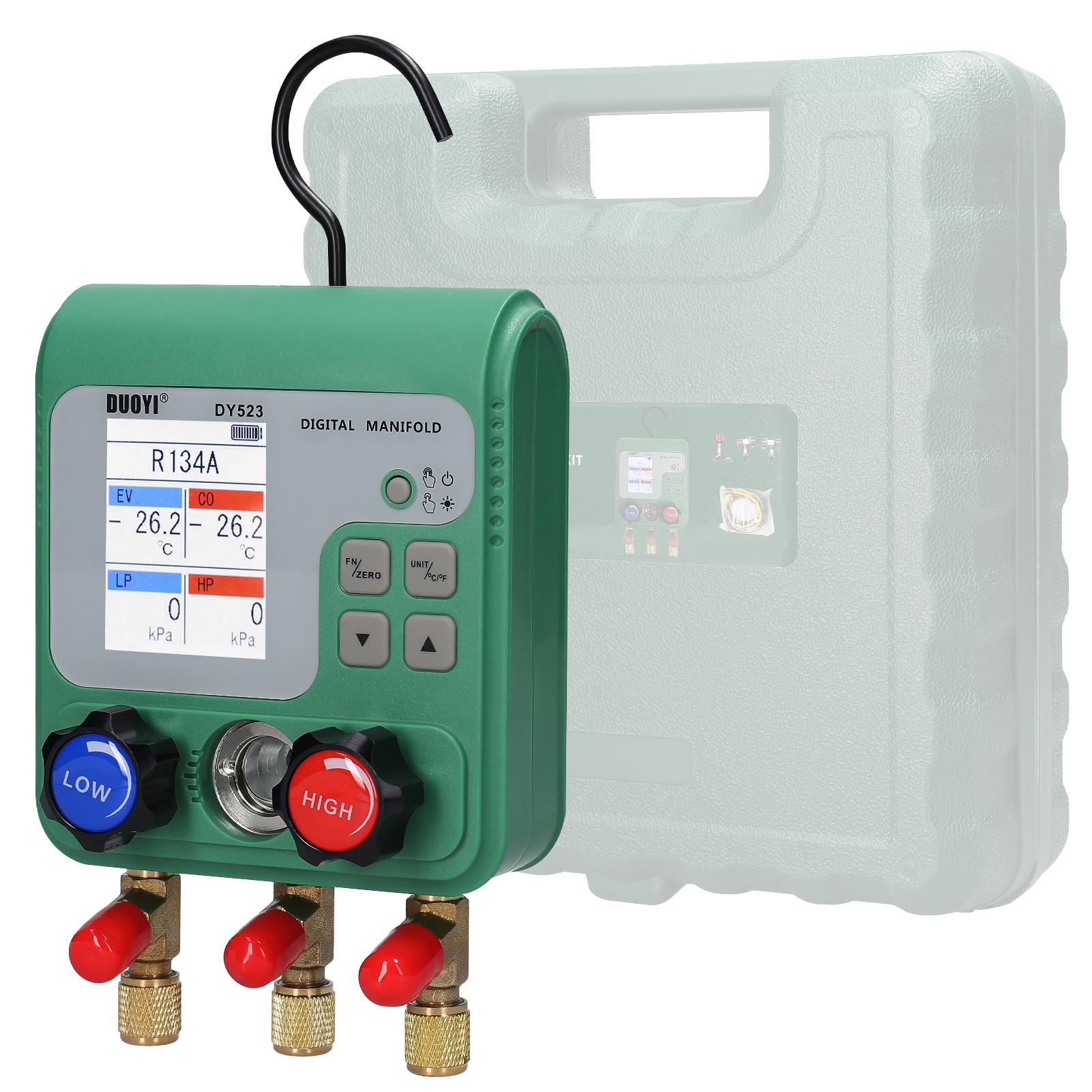 

Електронний вимірювач фтору хладагенту кондиціонера, манометр вакуумного тиску, манометричний колектор, автомобільний вакуумметр для хладагенту