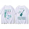 Camiseta K-ON Mujer Hirasawa Yui Anime Cosplay Manga Corta Cuello Redondo Y2k Camiseta Ropa Hombre Camiseta de Hombre
