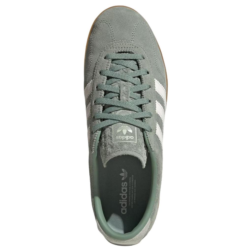 adidas Originals Gazelle Lo Pro Comode alla Moda Scarpe da Skateboard Basse Sneakers da Donna Grigio Argento Verde IH6943