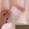 Women's Cotton Gauze Double-Layer Long Pajama Set with Chest Pads