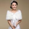 Luxurious Plus Size Wedding Dress Shawl Cape - Thick, Long Sleeve Fur for Brides