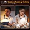 USB Rechargeable LED Book Lamp with Flexible Neck Small Sizes Night Reading Light