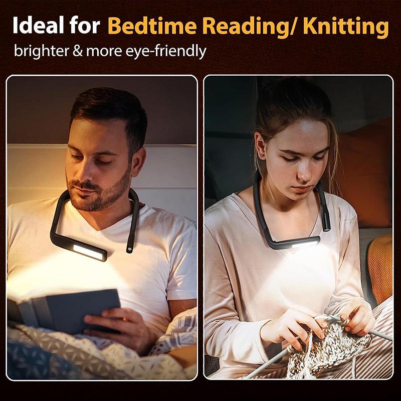 USB Rechargeable LED Book Lamp with Flexible Neck Small Sizes Night Reading Light