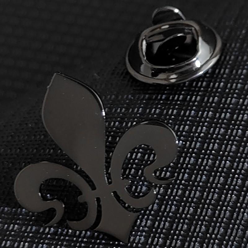 New Iris Flower Brooch Cufflinks Light Luxury Niche Instagram Temperament High-end Fashion Accessories 14k
