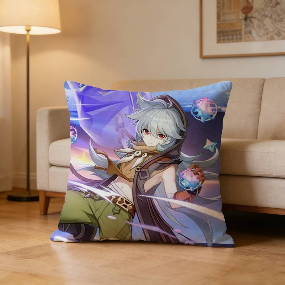 Razor Genshin Game I-Impact Pillow Case Cushion Cover Throw Pillow Case For Car Sofa