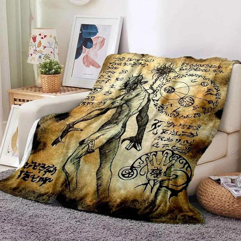 Cthulhu Sofa Kasur Mewah Lembut Mitologi Selimut Tipis Piknik Lempar  Penutup Selimut Gedruckt Bettdecke Geschenk