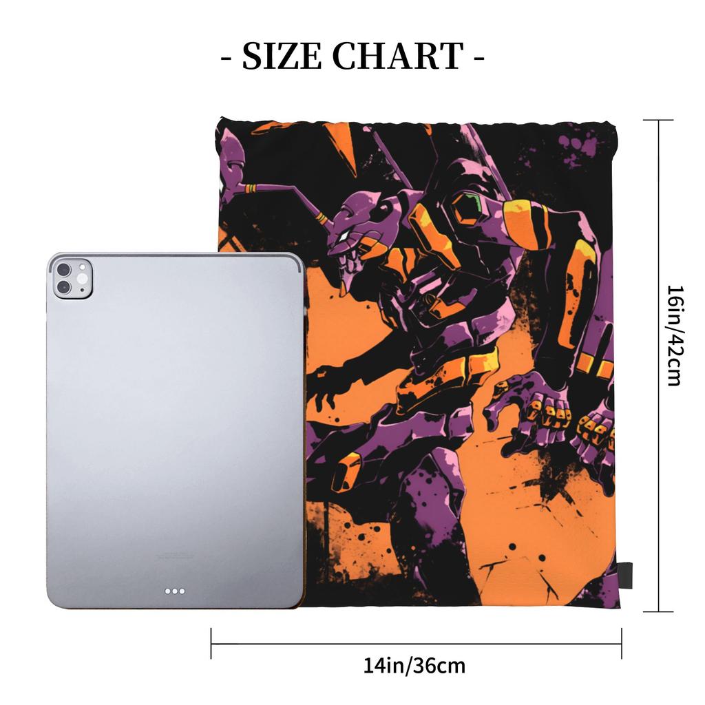 Custom EVA Evangelions Drawstring Bags for Shopping Yoga Backpacks Women Men Manga Sports Gym Sackpack