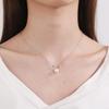 Imitation Silver Antler Necklace for Women - Fashionable Christmas Pendant Clavicle Chain