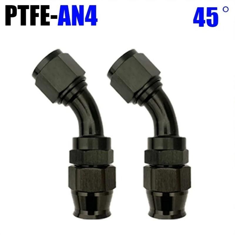 2Pcs Hose End Connector Adapter Cold Water Pipe Fuel Pipe Hose End Connector AN4 6 8 10 12 Straight Type 0 ° 45 ° 90 ° 180 °