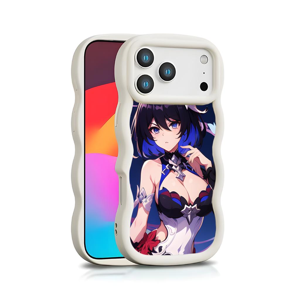 HSR Seele Wavy Edge TPU Mobile Phone Case for iPhone 17 16 15 14 13 12 11 Air Pro Max Plus Colorful Cover