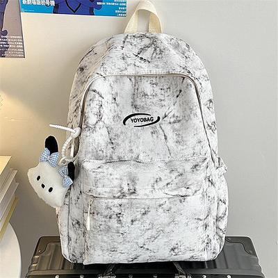 Nischen-Tie-Dye-Schulranzen für Studenten, großes Fassungsvermögen, einfacher Rucksack für High-School-Schüler, Rucksack für die Mittelstufe