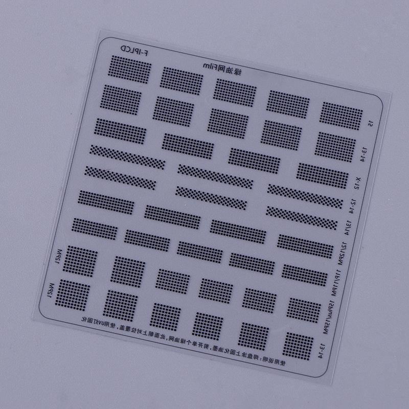 Screen Green Oil Film For Phone Series F-Iplcd Green Oil Bga Reballing Stencil Cpu Motherboard Repair Tool
