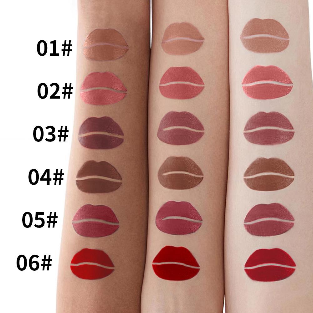 Velvet Water Mist Six Lip Glaze Set Matte Non-fading Non-stick Cup Liquid Lipstick