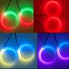 2pcs RGB Angel Eye LED,Daytime Running Headlight Light with APP Control Multiple Light colors Synchronized to Music.60MM-120MM,