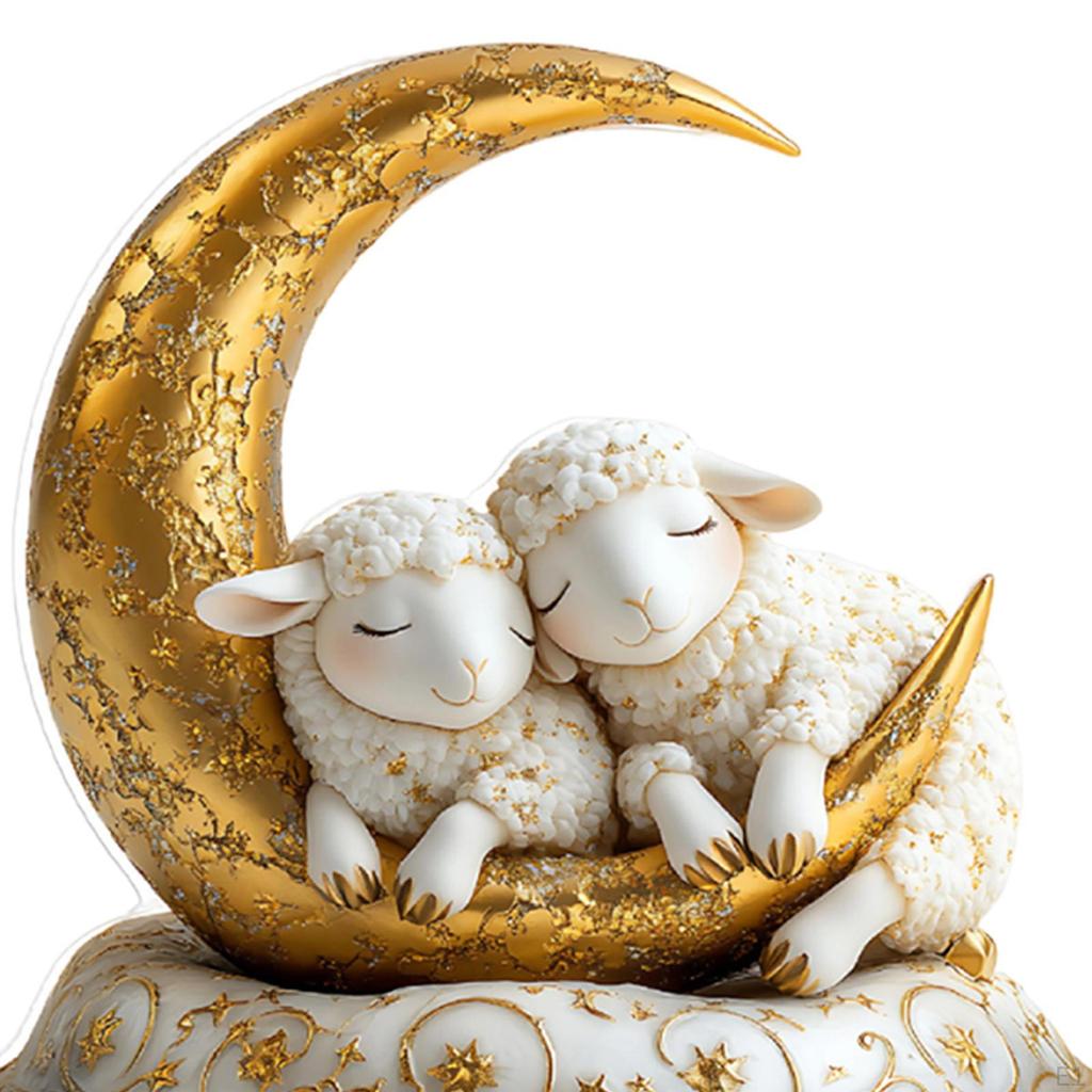 Dekoracja Owcy 2D Rękodzieło Ornament Świąteczny Unikalne Artykuły Imprezowe Dekoracja Stołu