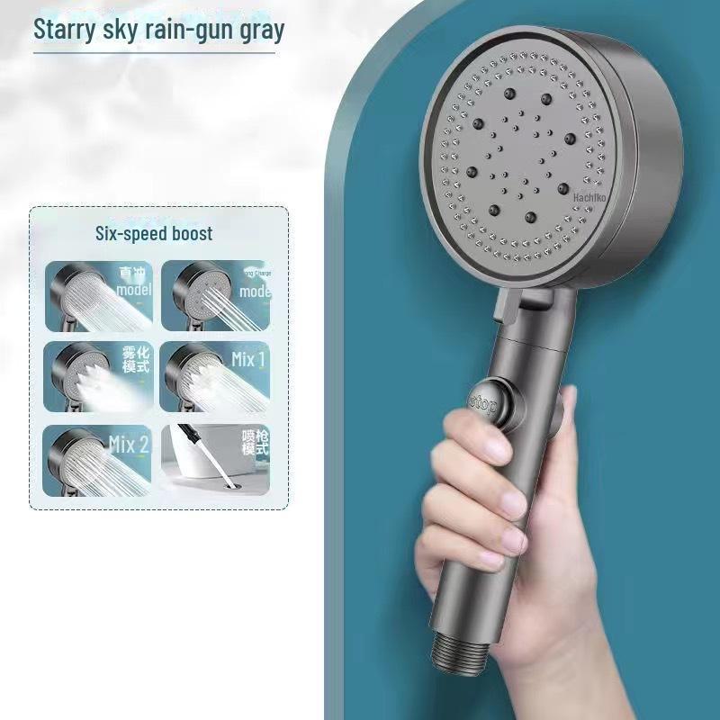 Hochdruck-Turbo-Duschkopf-Set mit großem Wasserausstoß