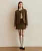 ADAUL Teddy Boucle Tweed Mini Skirt - Brown