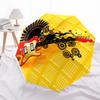 Electric Guitar with Wings: Musical Artwork StickerUmbrella, Portable 3-Fold Compact Umbrella for Men & Women Gift