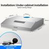 TopStrong 60cm Ducted/Ductless Range Hood, Activated Carbon Filter  Stainless Steel, 3-Speed Settings
