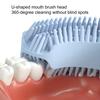 Spazzolino per bambini Materiale per uso alimentare Rimuovi le macchie dei denti A forma di U Bocca intera Pulizia dei denti Spazzolino per bambini
