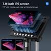 7 Inch IPS Screen Soldering Microscope 8LED Adjust Light Electronic Microscope 5MP HD Lens Electronic HD Magnification Endoscope