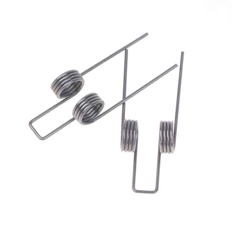 High Quality 2PCS Silver Double Torsion Spring 1.1 Wire Diameter 10.5mm Outside Diameter Strong Torsional Spring