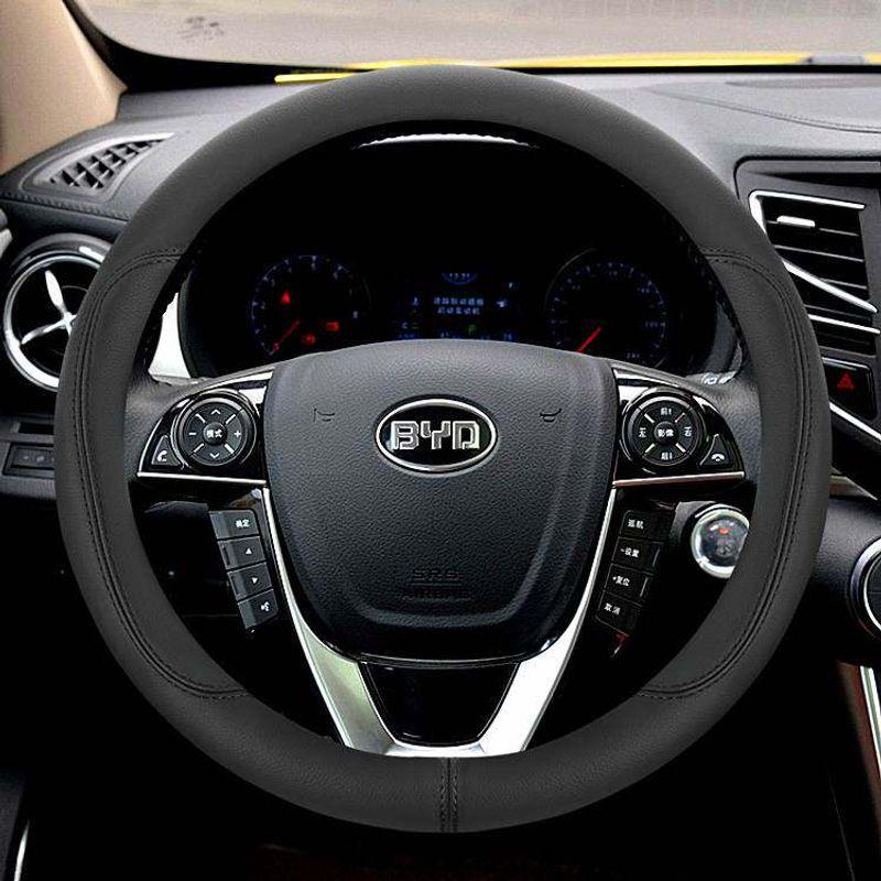 Leather Car Steering Wheel Cover BYD F3 F0 L3 F6 S6 S7m6 G3g5g6 Su Rui Non-Slip Steering Wheel Cover