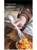 Titanium Multi-functional Camping Cutlery: Knife, Fork, Spoon Combo – Lightweight and Portable for Outdoor Adventures