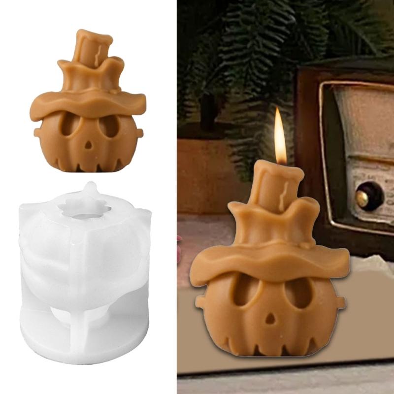 Skull Pumpkin Silicone Candle Molds for Candle Soap Halloween Decoration Multipurpose Silicone Mould For Epoxy Resin