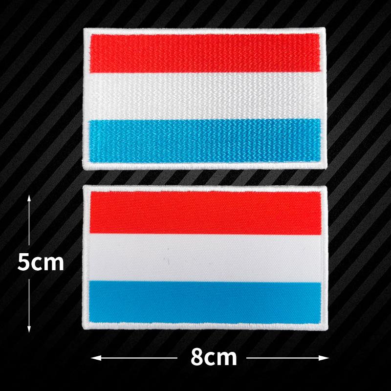 5 Stück Weltflagge Stickerei Stoffaufkleber Armband Klettverschluss DIY Aufnäher Stickerei Stoffaufkleber