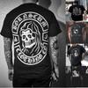 Gotische Punkstijl Schedel Grafische Heren T-shirts Street Rock Hip-Hop Streetwear Heavy Metal Rock Top Motorfiets T-shirts