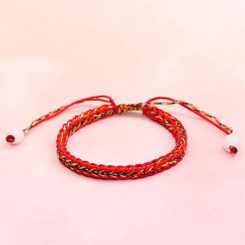 Five-colored thread bracelet knot thread good luck good fortune health happiness wish length