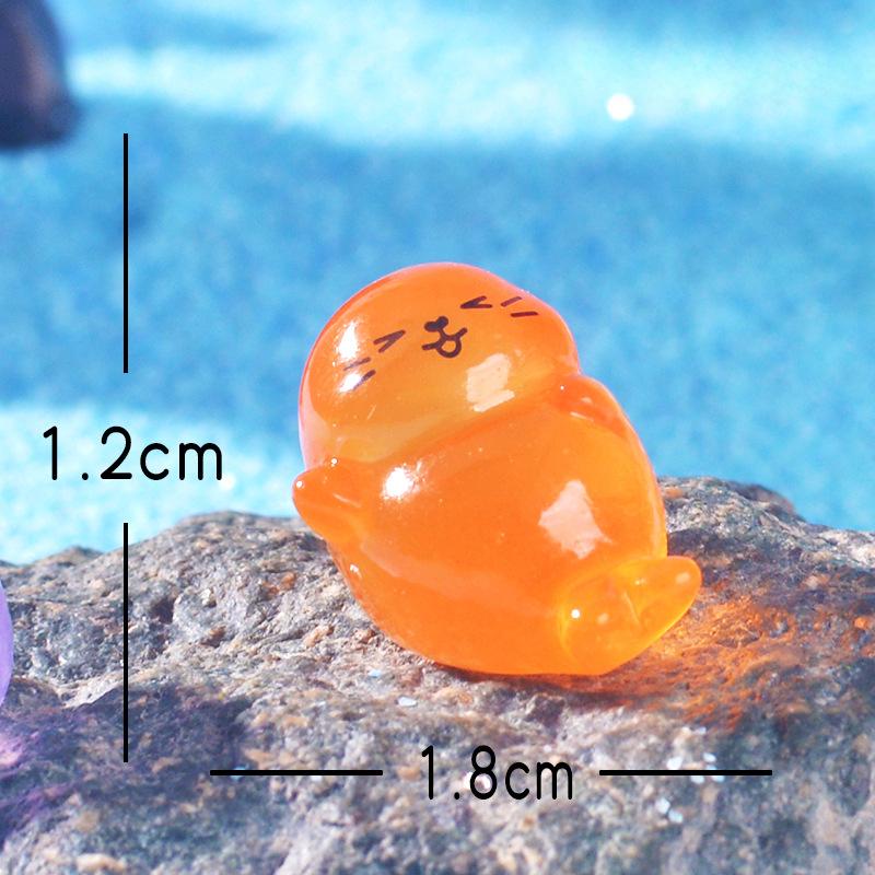 

Миниатюрные декоративные изделия из смолы для морского животного ландшафта, аквариумы с имитацией маленьких тюленей оранжевый