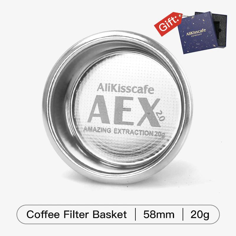 58mm Coffee Filter Basket For 58mm Espresso Portafilter Espresso Maker Filter Basket Double Layer Home Barista Accessories