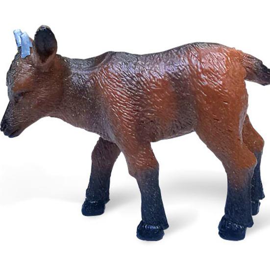 Goat Figure Cute Shape Fall Resistant Miniature Simulation Goat Model Figure for Desktop Decor