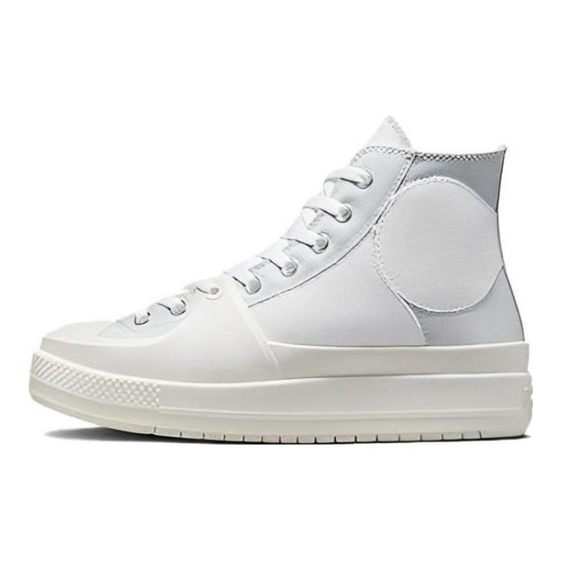 Converse Chuck Taylor All Star Construct Colorblock Unisex High Canvas Shoes Casual Silver White A05042C