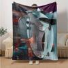 1pc Cars Pop Art Style Flannel Blanket Soft Warm Throw Blanket for Bedroom Living Room Bed Travel Camping Picnic Gift. M730013