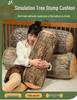 Creative Cylindrical Wood Log Cushion