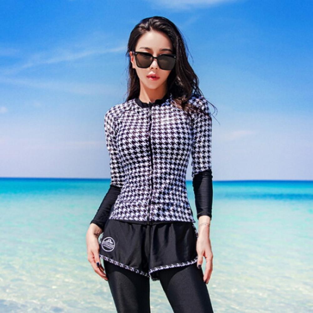 Fruitry Women Rash Guard Set Loose Fit Swimwear Plus Size