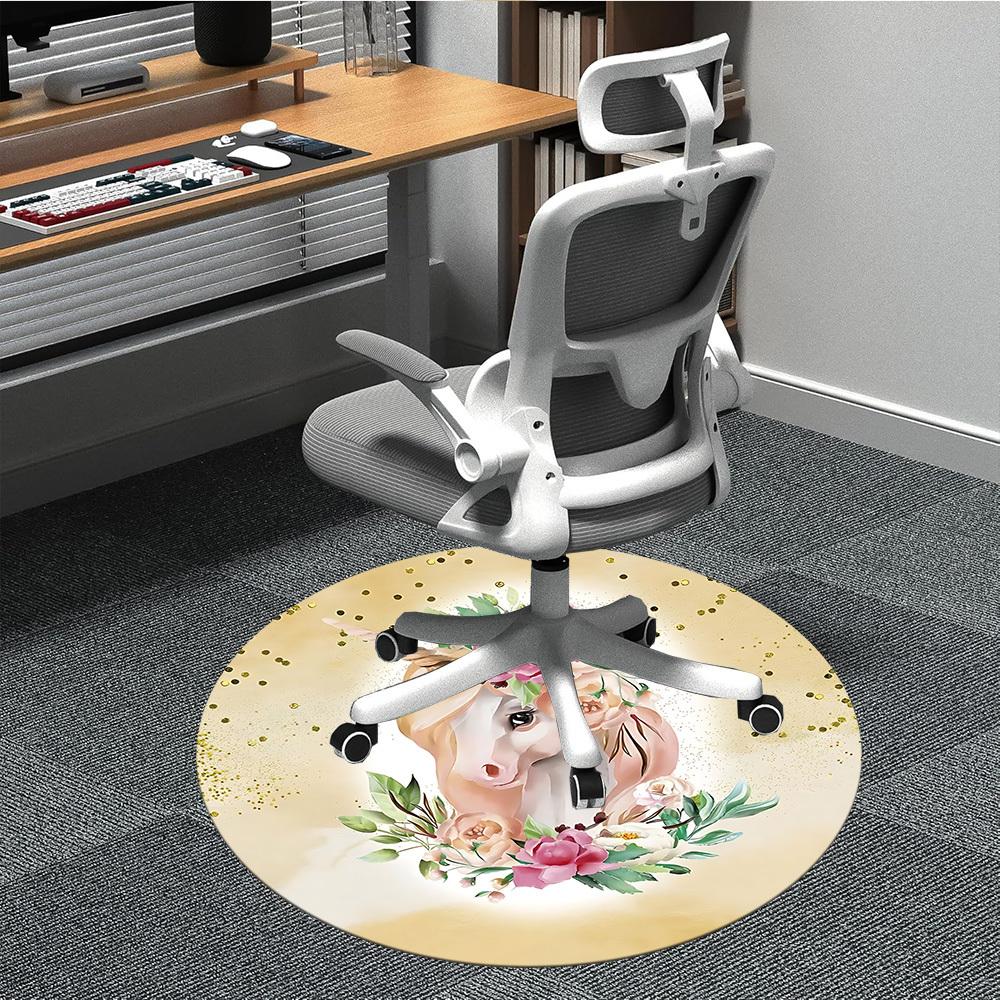 1pc Unicorn Fantasy Chair Carpet for Office, Non slip, Soft and Durable Office Rug