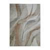Modern Rug Pattern Lines Grey Cream 190x275
